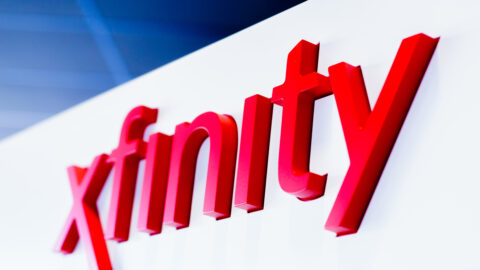 Xfinity logo on store exterior