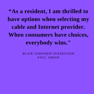 Quote from Blair Township Supervisor Paul Amigh