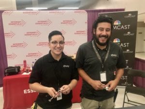 Axel and fellow technician, Diana Olivias, were all smiles during the Discovery Festival back in November. 