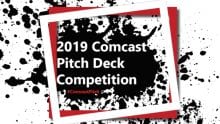 2019 Comcast Pitch Deck Competition poster.