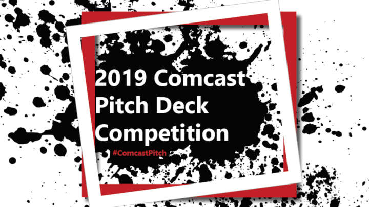2019 Comcast Pitch Deck Competition poster.
